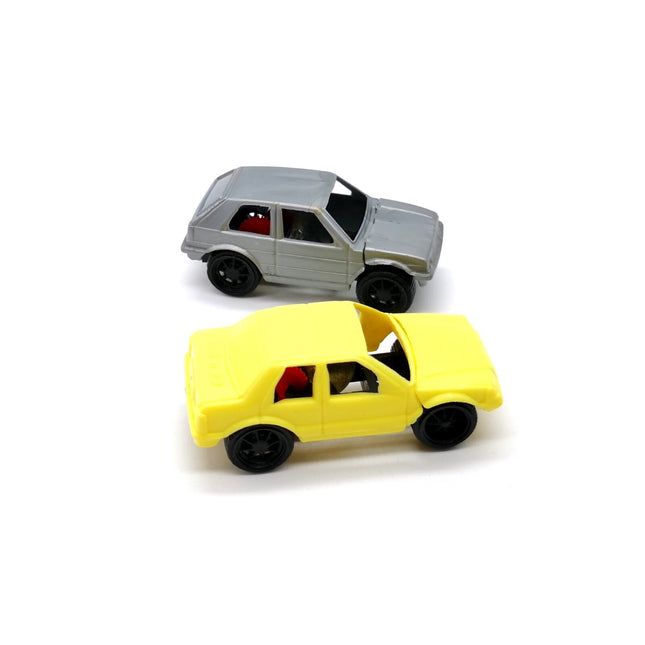 Vintage Promotoys Italy Plastic Toy Cars – 2" Miniature Lot of 2 (Pre-Owned)