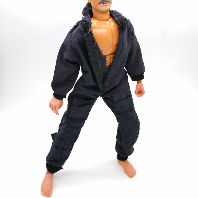 1/6 Scale Male Dark Blue Combat Tactical Jumpsuit with Hood – GI Joe (Pre-Owned)