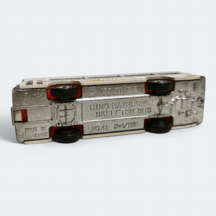 Vintage Tomica Hino Rainbow Skeleton Bus #41 White – 1/116 Diecast (Pre-Owned)