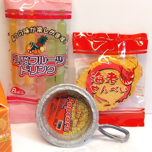 Re-Ment Daily Living Department #9 Snack Doughnut & Popcorn – Dollhouse Food