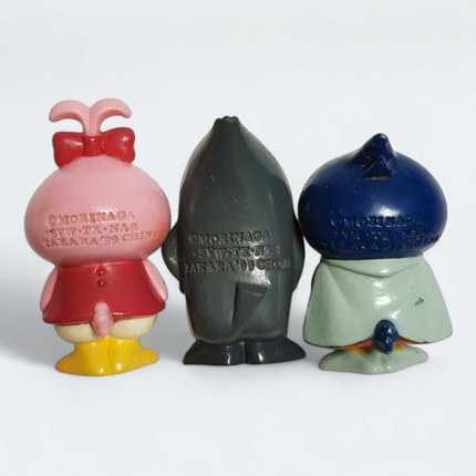 Vtg Kyoro-Chan Penguin Friends – 2" PVC Lot of 3 (Morinaga 1999, Pre-Owned)