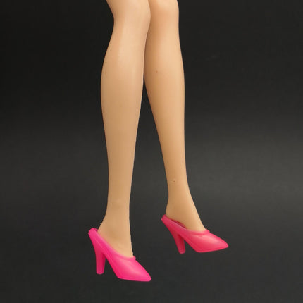 Pink Mule Pump Shoes Pointy Heels – for 11" Doll Casual Fashion (Pre-Owned)