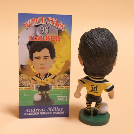 SOCCER FOOTBALL ANDREAS MOLLER World Star 2.5" Mini Figure Loose 1998 Headliners
