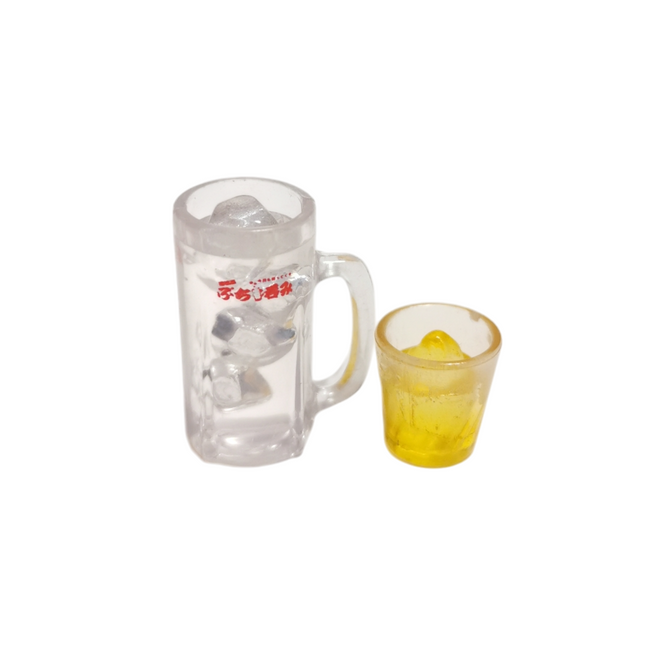 Re-Ment Miniature Beer Mug & Small Drink – Japanese Pub 2006 (Pre-Owned)