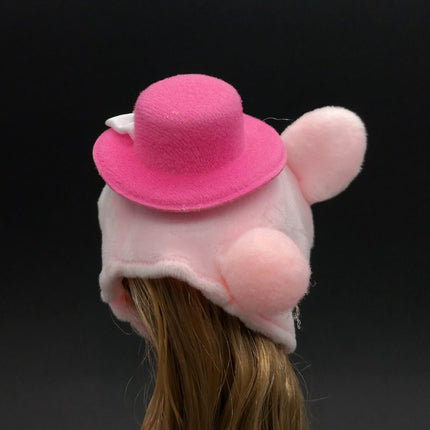 Pink Plush Bunny Ears Cape & Hat – Doll Costume for Bratz (Pre-Owned)