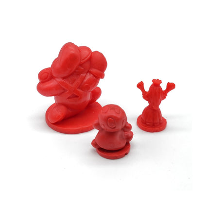 Super Mario RUNNING MARIO PRINCESS MUSHROOM 1" Mini Figure Lot of 3 Nintendo