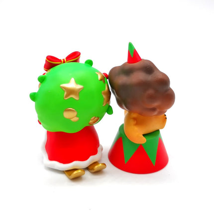Dimoo Christmas Wreath & Circus Lion – 3" Xmas Vinyl (Pre-Owned)
