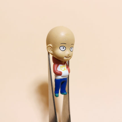 One Punch Man Saitama in Oppai Top 1.5" Charm – Bandai Mini Figure (Pre-Owned)