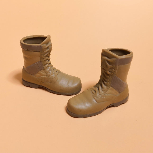 1/6 Scale Khaki Stripe Military Combat Boots – for 12" Figure (Pre-Owned)