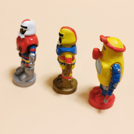 Lot of 3 ROBOCON ROBOWARU ROBOTON 2" Mini Figure Anime Toy Collectible Gashapon