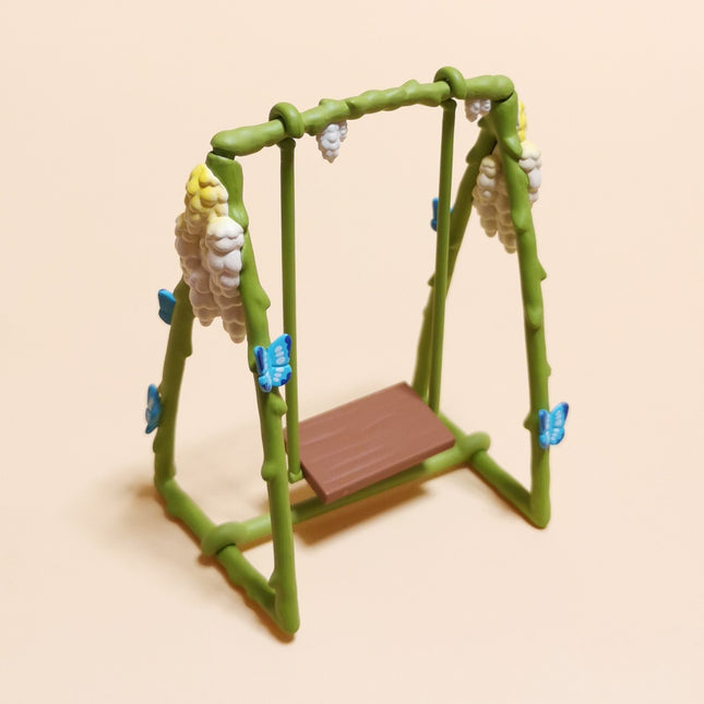 Miniature Green Vine Swing Set – 3.5" Playground (Pop Mart) (Pre-Owned)
