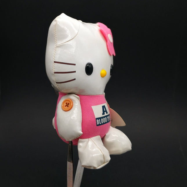 Sanrio Hello Kitty Blood Type A – 5.5" Vinyl Plush (2003, Rare) (Pre-Owned)
