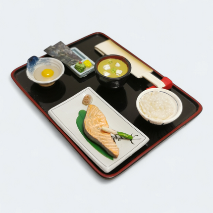 Re-Ment Japanese Meal #7 Grilled Salmon Set (2003) – Dollhouse Food (Pre-Owned)