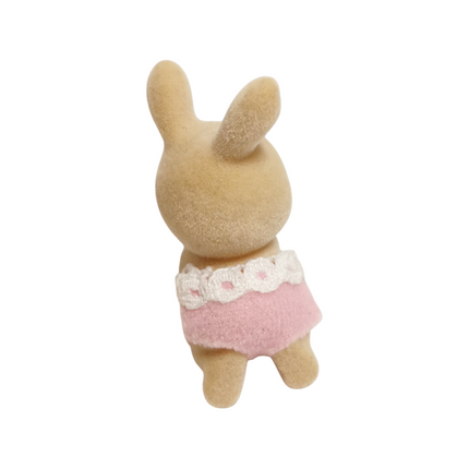 Sylvanian Families Milk Rabbit Crawling Baby – Toddler Doll (Pre-Owned)