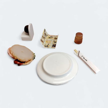 Re-Ment Family Restaurant 2 #4 Japanese Cold Noodles – Dollhouse Meal (Pre-Owned)