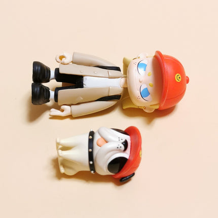 Pop Mart VITA OOTD British Girl RED HAT OUTFIT w PUG 3" Figure Toy Collectible