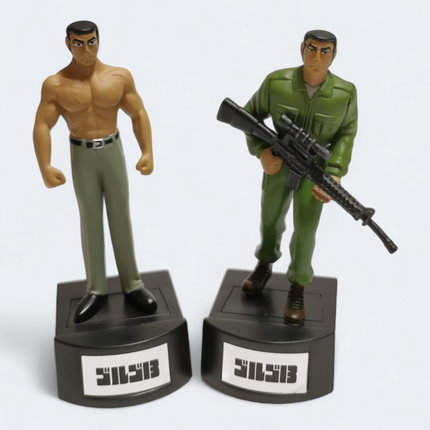 GOLGO 13 CHARACTERS DUKE TOGO 2.5" Mini Figure w Stand Lot of 6 Anime Toy Loose