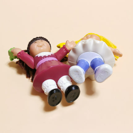 Lot of 2 Cabbage Patch Kids CPK – 3.5" Mini Doll with Yarn Hair (1994, Pre-Owned)