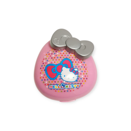 Sanrio Hello Kitty 2" Storage Case – Mirror & Pink Bow Pin (Pre-Owned)