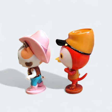 Sheriff Callie & Officer Peck 2" Mini Figures – Disney Jr Just Play (Pre-Owned)