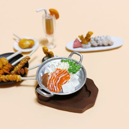 Miniature Japanese Food Set – Sushi Roll, Skewer & Sukiyaki (Pre-Owned)