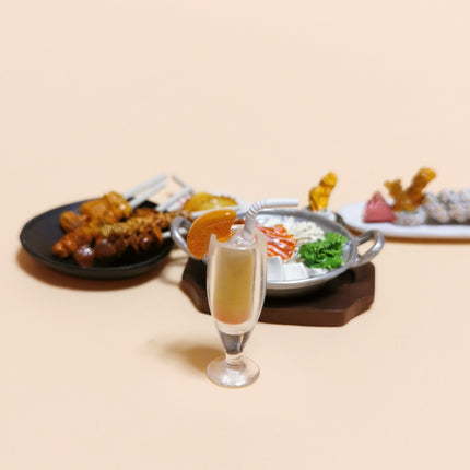 Miniature Japanese Food Set – Sushi Roll, Skewer & Sukiyaki (Pre-Owned)