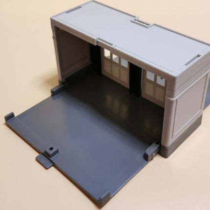 Matchbox GRAY GARAGE STORAGE CASE BOX 5" Figure Diorama Scene Car Vtg 90sToy