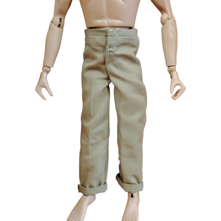 1/6 Scale Male Light Green Pants – Soldier Uniform Clothes (Pre-Owned)