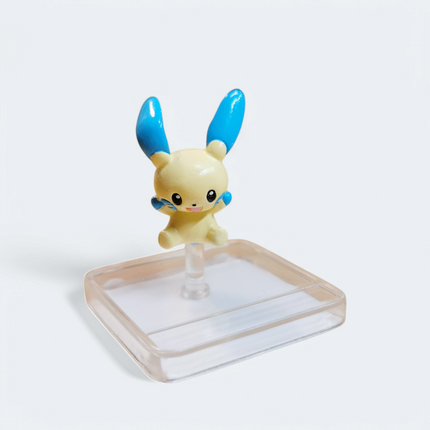 Pokemon Full Color Advance Minun 1" Mini Figure – Pokedex (Bandai, Pre-Owned)