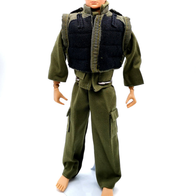 1/6 Scale Green Vest & Shirt Pants SWAT Uniform Outfit – for 12" Figure (Pre-Owned)