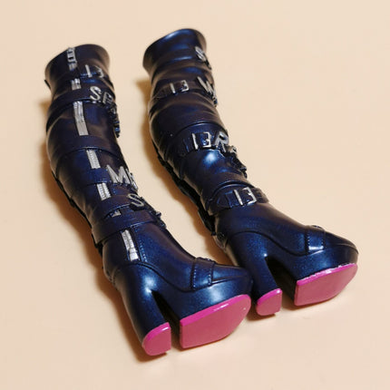 Rainbow High Black Tall Boots – Amaya Raine Replacement Shoes (Pre-Owned)