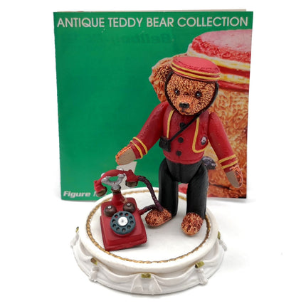 BELL BOY UNIFORM TEDDY BEAR 2" Mini Figure Miniature Toy Kaiyodo Figurine CUTE