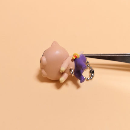 Crayon Shin-Chan BURIBURIZAEMON PIG CHARM KEYCHAIN 1" Mini Figure Collectible