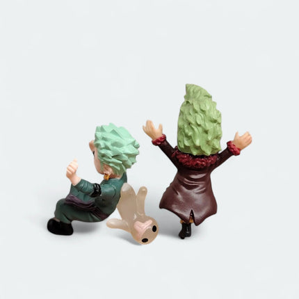 One Piece ZORO & BARTOLOMEO 1.5" Mini Figure Anime Japan Toy Collectible Bandai