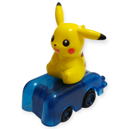 Pokemon Pikachu 1.5" Mini Figure Choro Q Pull Back Car – Takara (Pre-Owned)