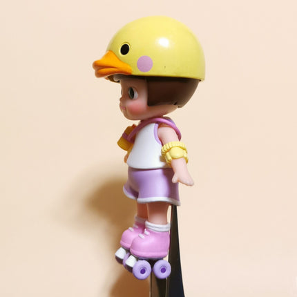 Skater Girl Kid with Ducky Helmet Mui-Chan – 3.5" Vinyl Figure (Pop Mart, Pre-Owned)