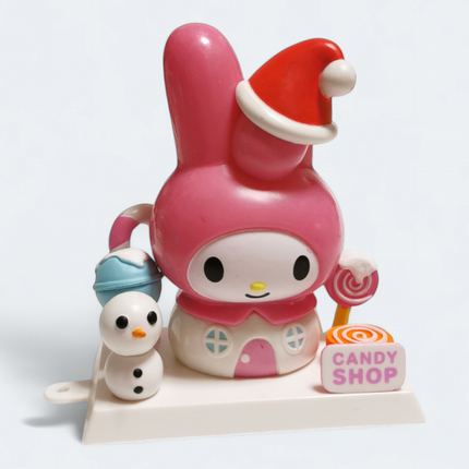 Sanrio My Melody with Snowman – 4" Candy Shop Christmas Figure (Pre-Owned)