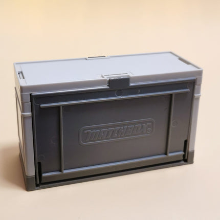Matchbox GRAY GARAGE STORAGE CASE BOX 5" Figure Diorama Scene Car Vtg 90sToy