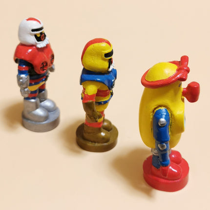Lot of 3 ROBOCON ROBOWARU ROBOTON 2" Mini Figure Anime Toy Collectible Gashapon