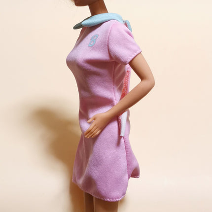 Mattel Barbie Sporty Pink Dress – Go In Style Logo (Pre-Owned)