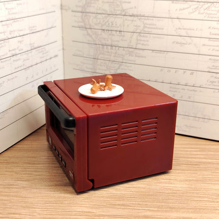 Re-Ment Miniature Red Oven 2" with Snack – Let’s Cook Series (Pre-Owned)