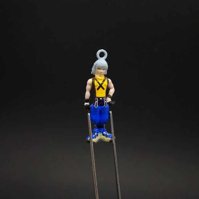 Kingdom Hearts Riku 1" Mini Figure Charm – Disney Japan (Pre-Owned)