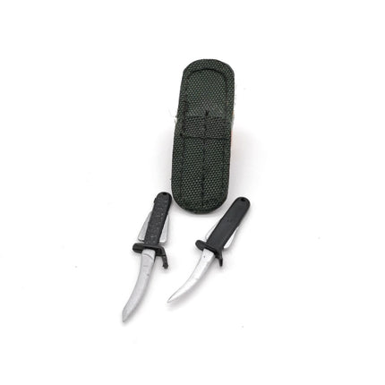 1/6 Scale Lot of 2 Mini Blade Knife – Weapon for 12" Figure (Pre-Owned)
