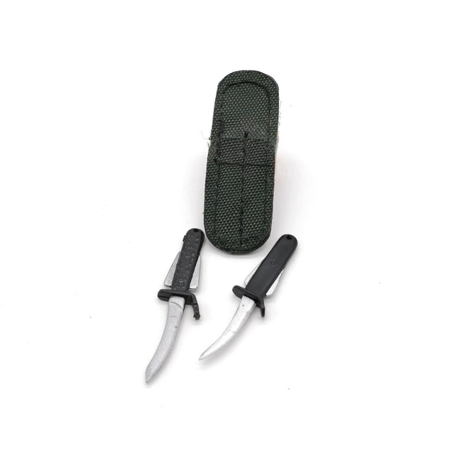 1/6 Scale Lot of 2 Mini Blade Knife – Weapon for 12" Figure (Pre-Owned)