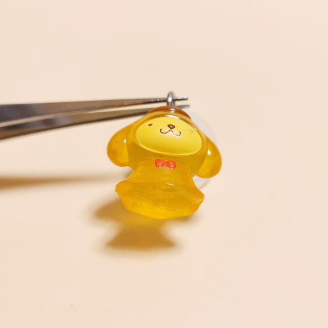 Sanrio Pompompurin Mejirushi Clear – 3/4" Umbrella Charm Keychain (Pre-Owned)