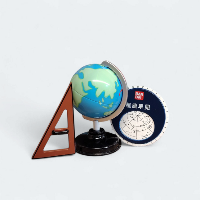 Bandai School Supplies Miniatures – Globe, Star Chart & Ruler Set (Pre-Owned)