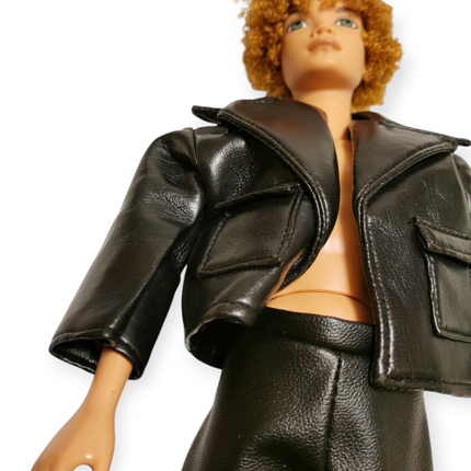 Mattel My Scene Male Doll Bryant – Faux Black Leather Outfit (Pre-Owned)