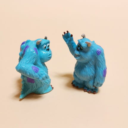 Monsters Inc Sulley 1.5" Rubber Minis – Lot of 2 Cake Toppers (Pre-Owned)