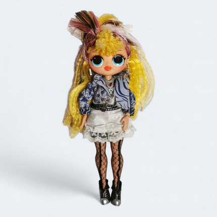 LOL Surprise OMG Remix Pop B.B. – 9" Fashion Doll with Curly Blonde Hair (Pre-Owned)