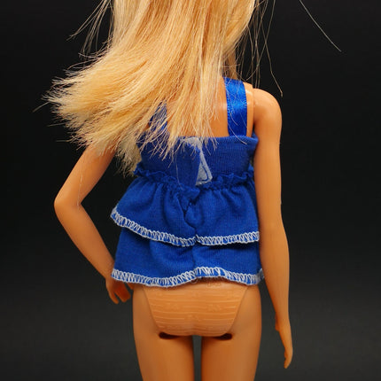 1/6 Scale Barbie Doll Clothes Blue Halter Peplum Top – Summer Fashion for Jenny (Pre-Owned)